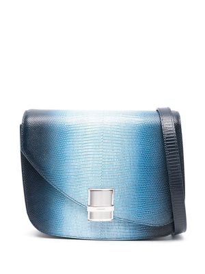 Ferragamo Fiamma leather shoulder bag - Blue
