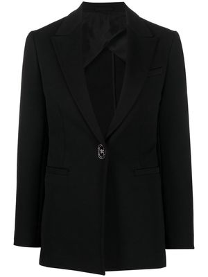 Ferragamo fitted single-breasted blazer - Black