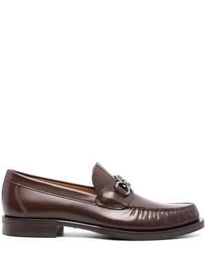 Ferragamo Fort Gancho Horsebit-plaque loafers - Brown