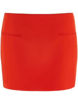 Ferragamo front welt-pocket mini skirt - Red