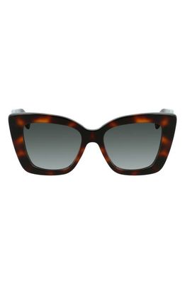 FERRAGAMO Gancini 52mm Sunglasses in Tortoise