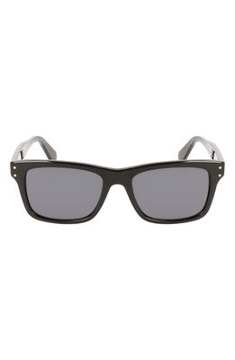 FERRAGAMO Gancini 54mm Rectangular Sunglasses in Black