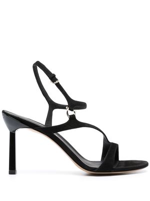 Ferragamo Gancini 85mm suede sandals - Black