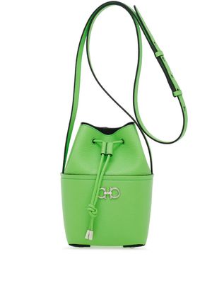 Ferragamo Gancini leather mini bag - Green