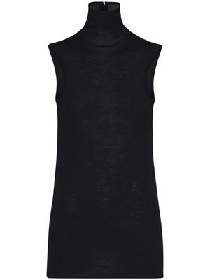 Ferragamo high-neck knitted vest - Black