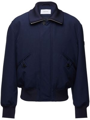 Ferragamo high-neck zipped bomber jacket - Blue