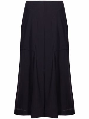 Ferragamo high-waisted midi skirt - Black