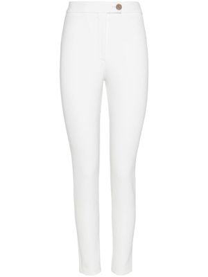 Ferragamo high-waisted slim-fit trousers - White