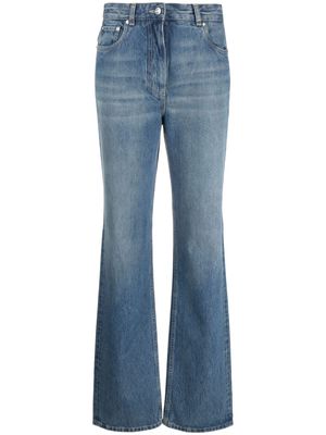 Ferragamo high-waisted straight-leg jeans - Blue