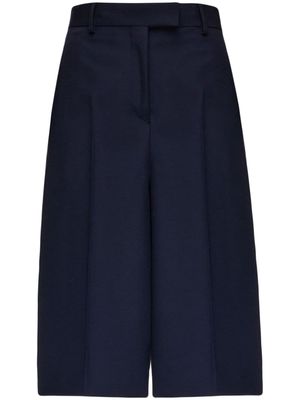Ferragamo knee-length wool shorts - Blue