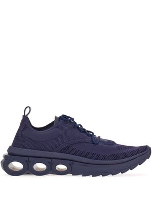 Ferragamo knitted running sneakers - Blue