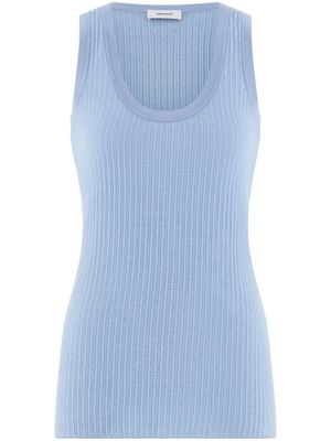 Ferragamo knitted scoop-neck tank top - Blue