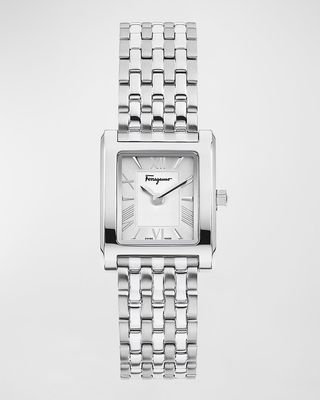 Ferragamo Lace Watch with Bracelet Strap, Stainless Steel