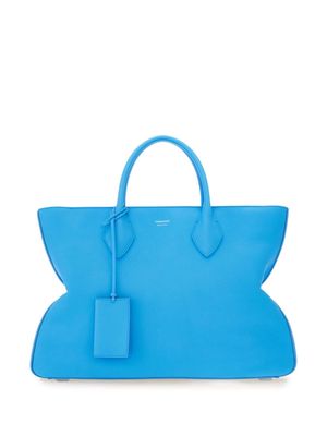 Ferragamo large leather tote bag - Blue