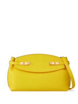 Ferragamo large pouch leather bag - Yellow