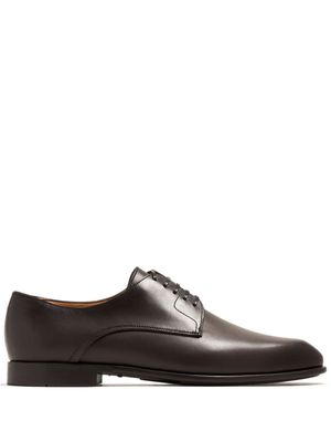 Ferragamo leather derby shoes - Brown