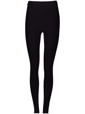 Ferragamo logo-plaque stretch-fit leggings - Black