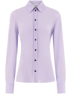 Ferragamo long-sleeve jersey shirt - Purple