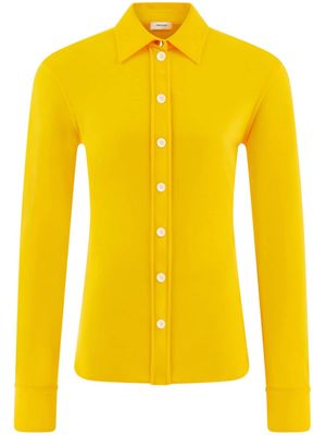 Ferragamo long-sleeve jersey shirt - Yellow