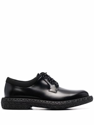 Ferragamo Mark leather Derby shoes - Black