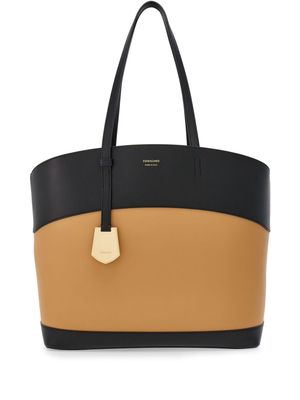Ferragamo medium Charming leather tote bag - Black