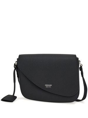 Ferragamo medium leather shoulder bag - Black