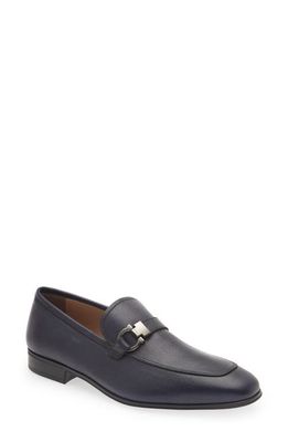 FERRAGAMO Nepal Moon Piper Gancio Loafer in Navy