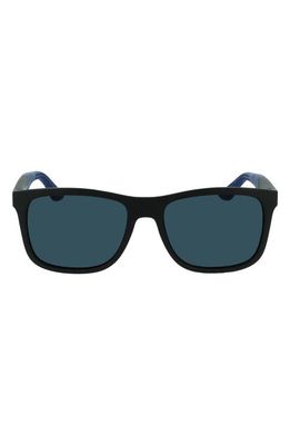 FERRAGAMO New Italian Lifestyle 55mm Rectangular Sunglasses in Matte Black