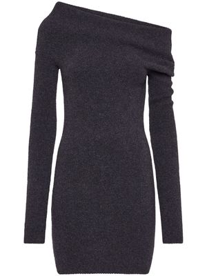 Ferragamo off-shoulder long-sleeve dress - Black