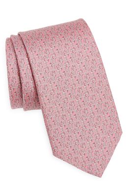 FERRAGAMO Paper Silk Tie in F. rosa