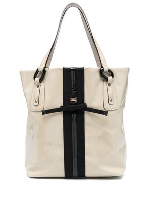 Ferragamo Pre-Owned 2010s bow-detailed tote bag - Neutrals