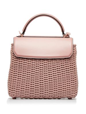 Ferragamo Pre-Owned Gancini Wicker Boxyz satchel bag - Pink