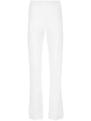 Ferragamo pressed-crease tailored trousers - White