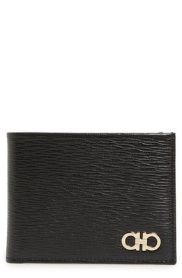FERRAGAMO Revival Leather Wallet in Black
