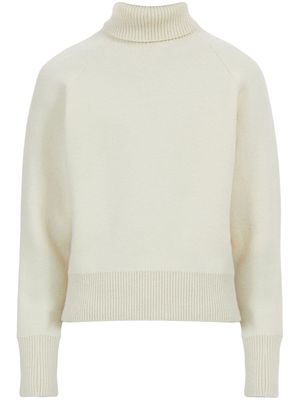 Ferragamo roll-neck virgin wool jumper - White
