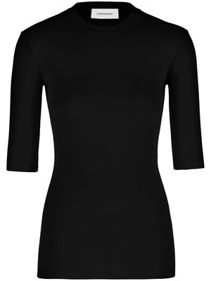 Ferragamo round neck T-shirt - Black