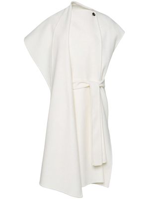 Ferragamo short-sleeve double-breasted coat - White