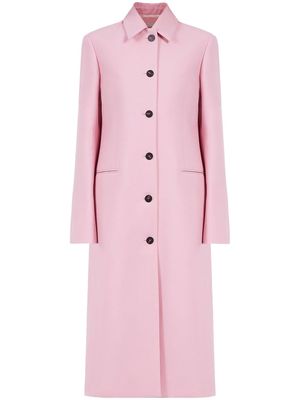 Ferragamo single-breasted virgin-wool coat - Pink