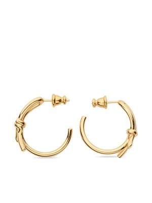 Ferragamo Slim asymmetric bow earrings - Gold