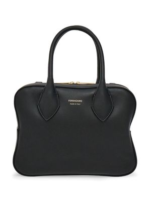Ferragamo small leather tote bag - Black