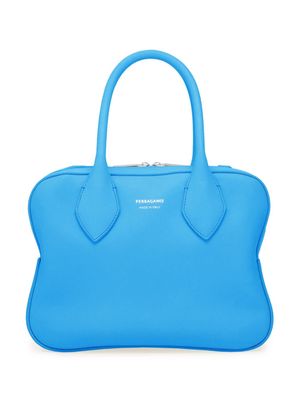 Ferragamo small leather tote bag - Blue