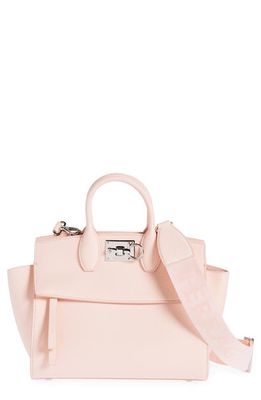 FERRAGAMO Small The Studio Soft Leather Top Handle Bag in Nylund Pink
