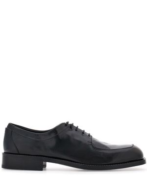 Ferragamo square-toe derby shoes - Black