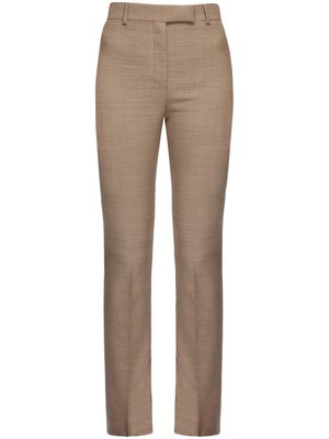 Ferragamo straight-leg cotton tailored trousers - Neutrals