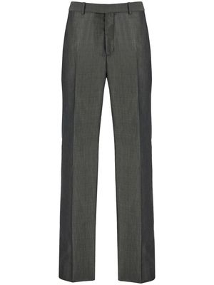 Ferragamo straight-leg silk-blend trousers - Grey