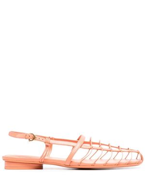 Ferragamo strapped-design slingback sandals - Orange
