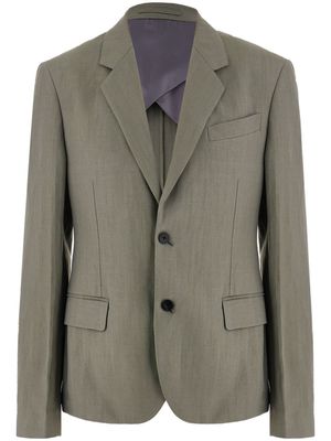 Ferragamo tailored linen-blend blazer - Grey