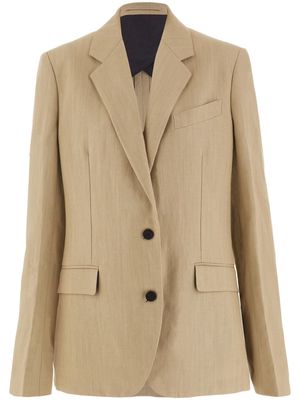 Ferragamo tailored single-breasted blazer - Neutrals