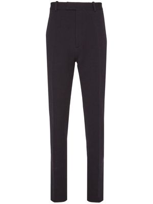Ferragamo tapered-leg gabardine tailored trousers - Black