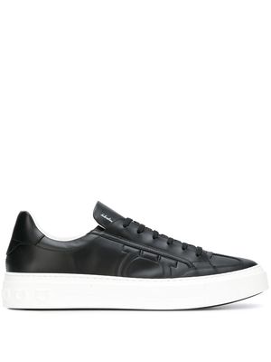 Ferragamo textured Gancio sneakers - Black
